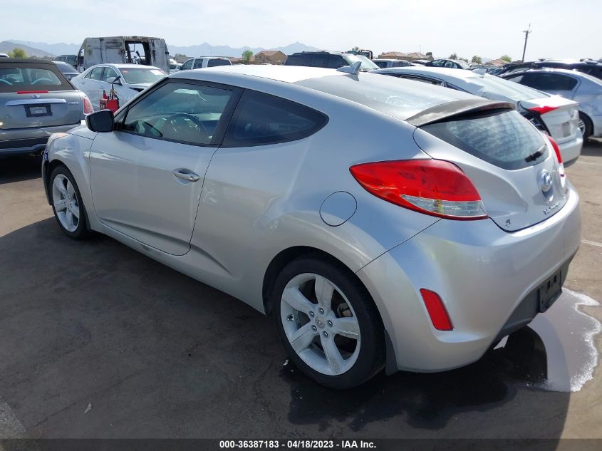 2013 HYUNDAI VELOSTER W/BLACK INT - KMHTC6AD0DU132971