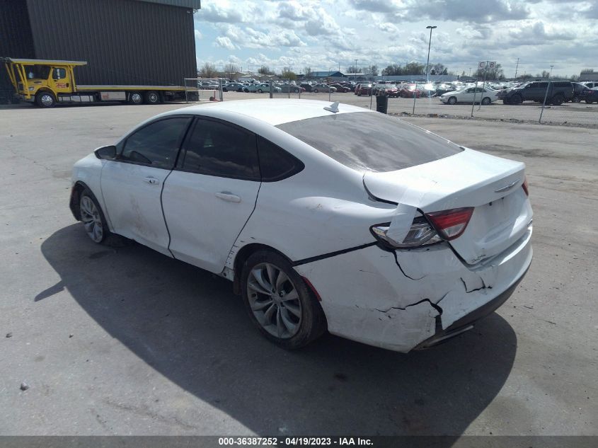 2015 CHRYSLER 200 S - 1C3CCCBB3FN736029