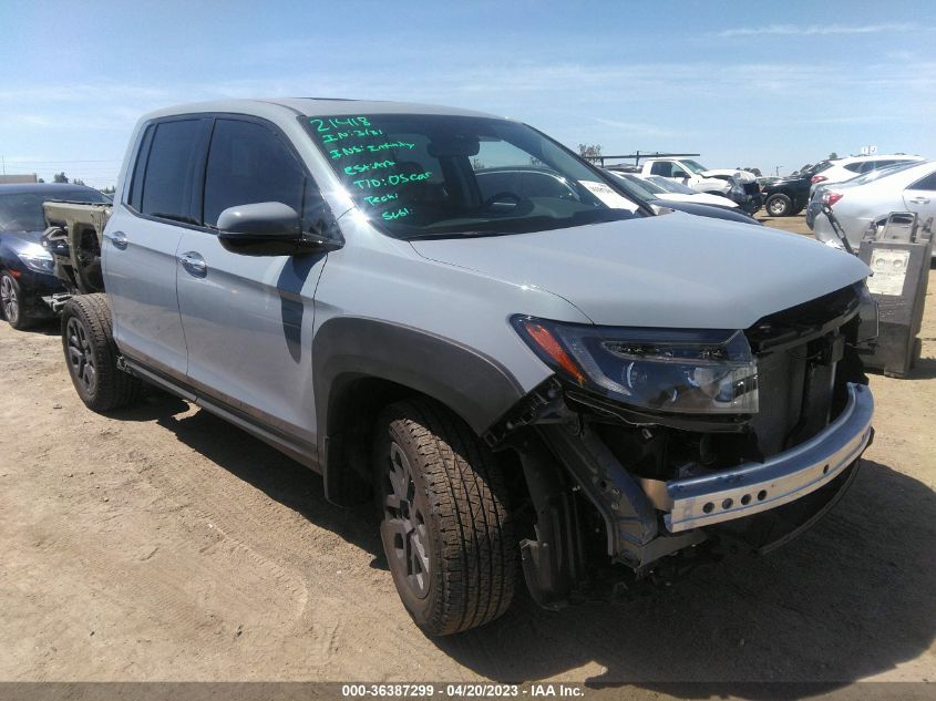 2022 HONDA RIDGELINE RTL-E - 5FPYK3F71NB030725