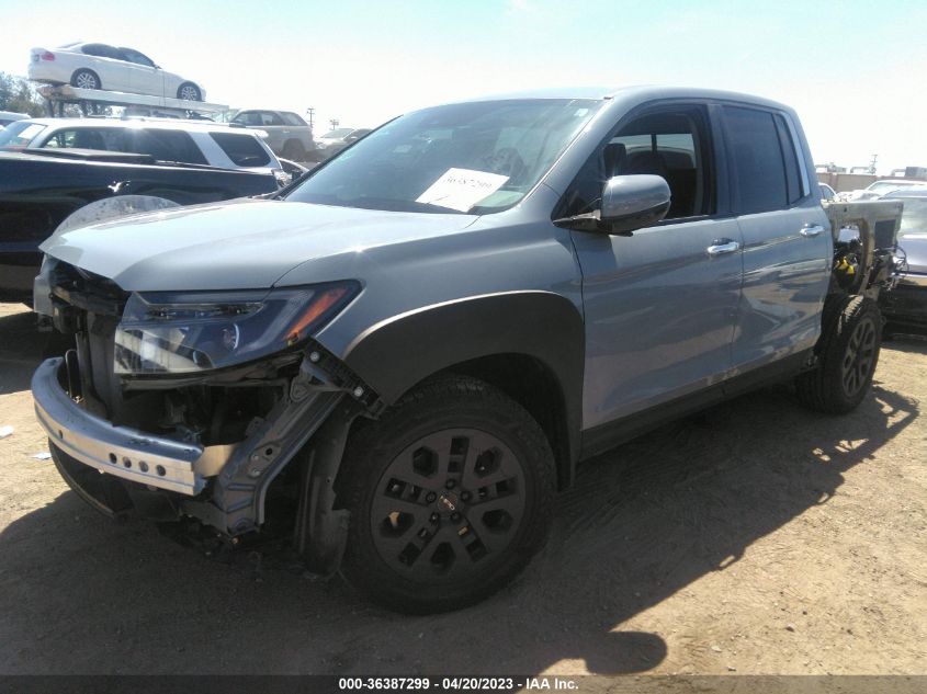 2022 HONDA RIDGELINE RTL-E - 5FPYK3F71NB030725