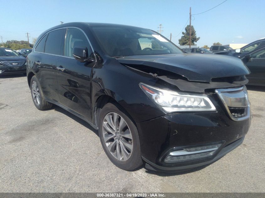 2015 ACURA MDX TECH PKG - 5FRYD3H43FB005993