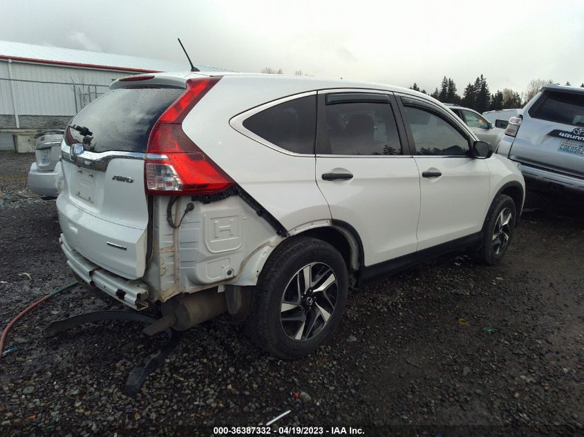 2016 HONDA CR-V SE - 5J6RM4H48GL100408