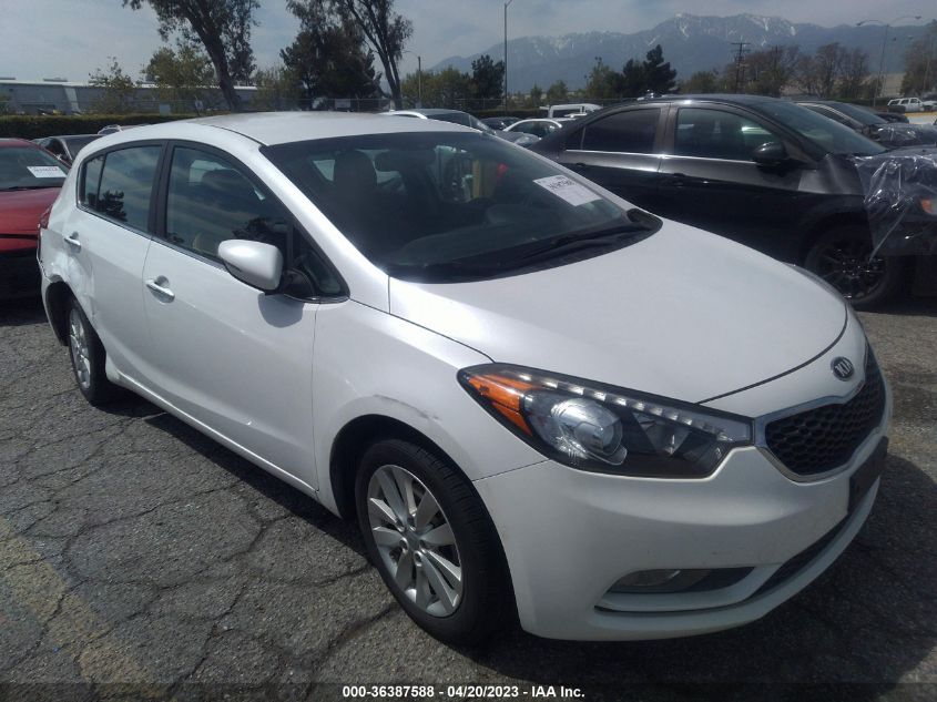 2014 KIA FORTE 5-DOOR EX - KNAFX5A89E5206254