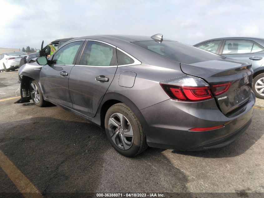 2019 HONDA INSIGHT EX 19XZE4F53KE022846