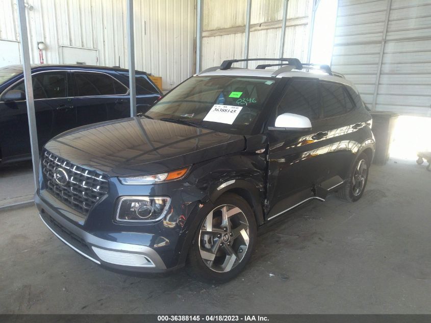 2022 HYUNDAI VENUE LIMITED - KMHRC8A39NU160346