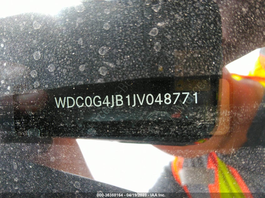 VIN WDC0G4JB1JV048771 2018 MERCEDES-BENZ GLC GLC 300