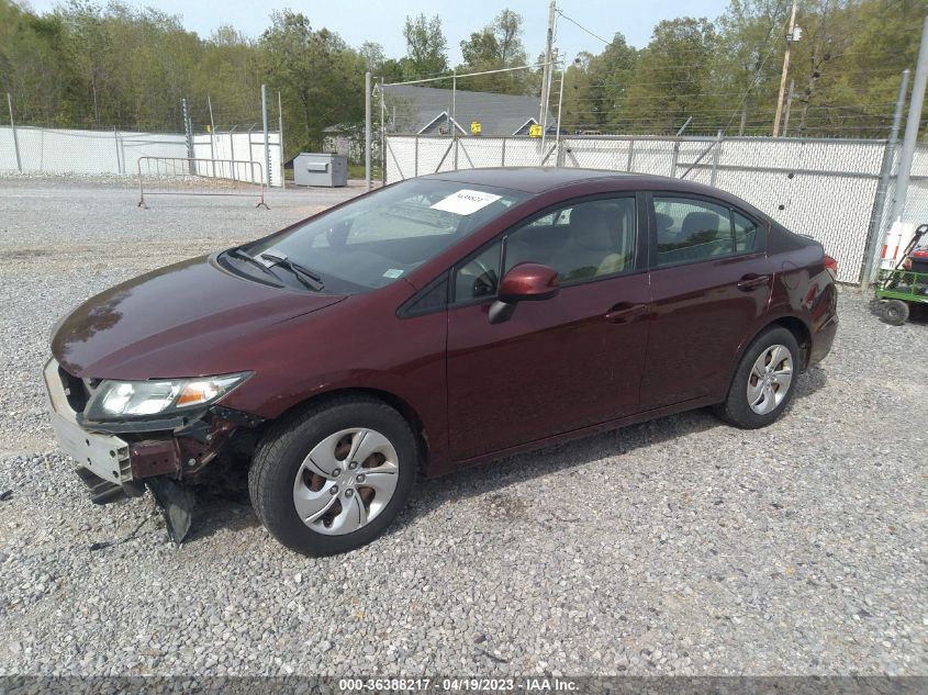 2013 HONDA CIVIC SDN LX - 19XFB2F54DE029193