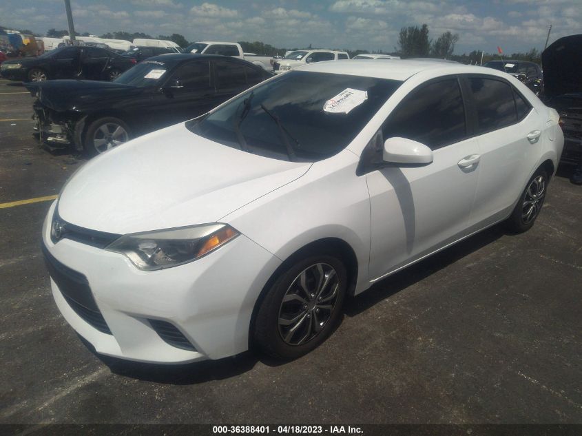2016 TOYOTA COROLLA L/LE/S/S PLUS/LE PLUS - 2T1BURHEXGC521731
