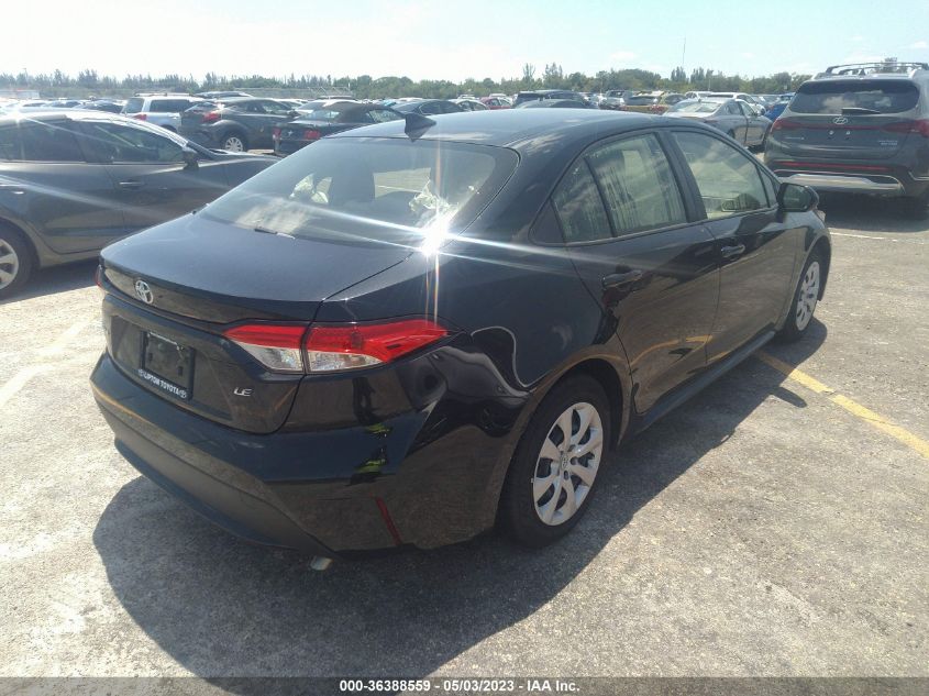 2022 TOYOTA COROLLA LE - JTDEPMAE6NJ217573
