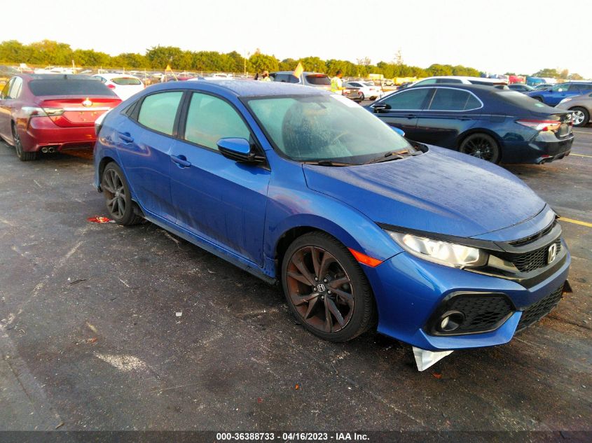 2018 HONDA CIVIC HATCHBACK SPORT - SHHFK7H45JU202130