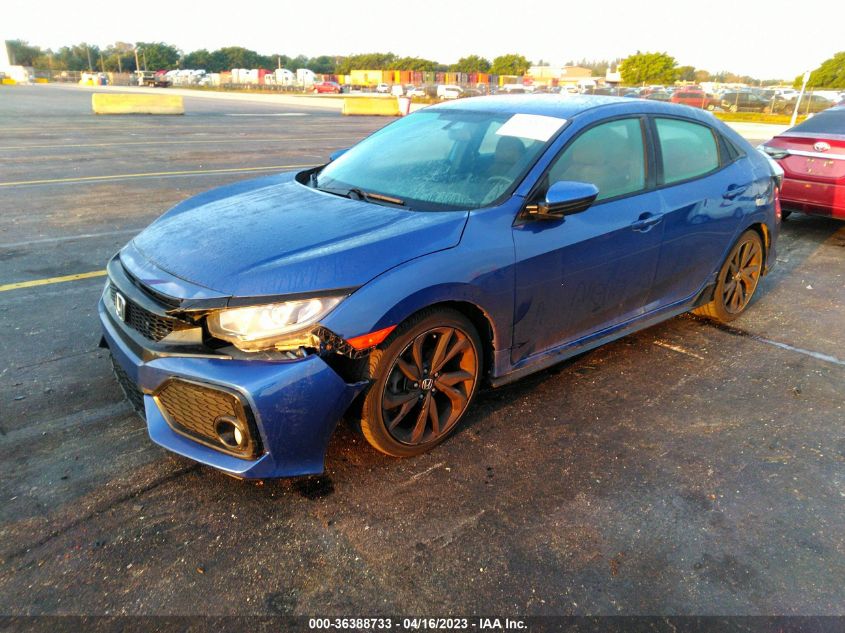 2018 HONDA CIVIC HATCHBACK SPORT - SHHFK7H45JU202130