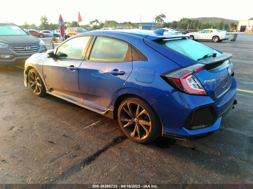 2018 HONDA CIVIC HATCHBACK SPORT - SHHFK7H45JU202130