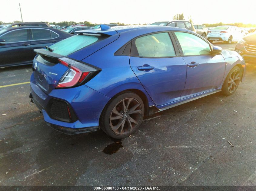 2018 HONDA CIVIC HATCHBACK SPORT - SHHFK7H45JU202130