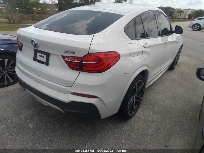 2017 BMW X4 XDRIVE28I 5UXXW3C54H0T78743