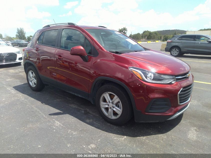 2021 CHEVROLET TRAX LT - KL7CJLSM6MB364670