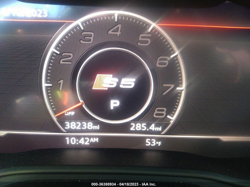2018 AUDI S5 COUPE PRESTIGE - WAUR4AF57JA002552
