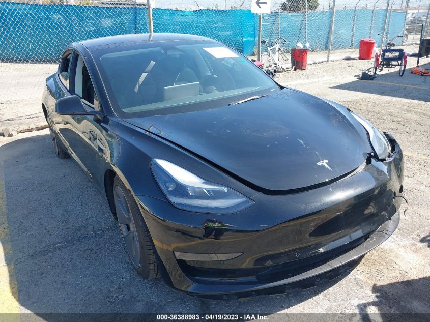 2022 TESLA MODEL 3 - 5YJ3E1EA5NF343482