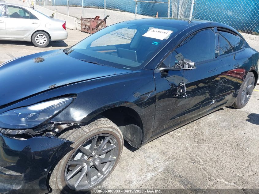 2022 TESLA MODEL 3 - 5YJ3E1EA5NF343482