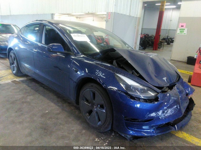 2022 TESLA MODEL 3 LONG RANGE - 5YJ3E1EB3NF272355