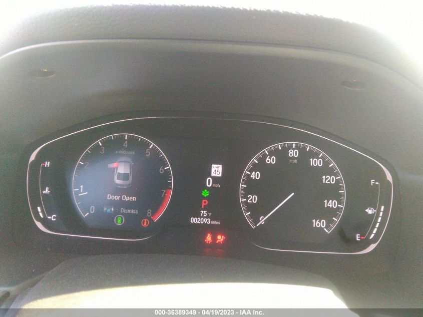 2022 HONDA ACCORD SEDAN SPORT - 1HGCV2F30NA019193