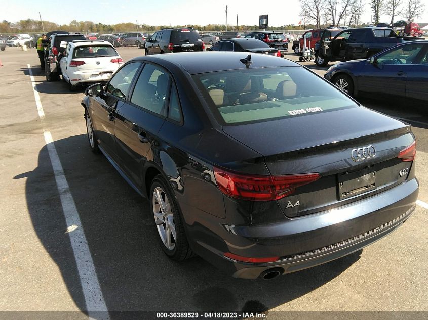 2018 AUDI A4 PREMIUM/TECH PREMIUM - WAUDNAF45JN009779