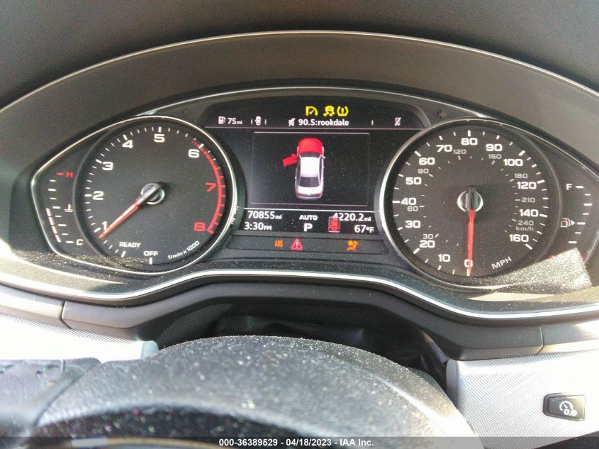 2018 AUDI A4 PREMIUM/TECH PREMIUM - WAUDNAF45JN009779