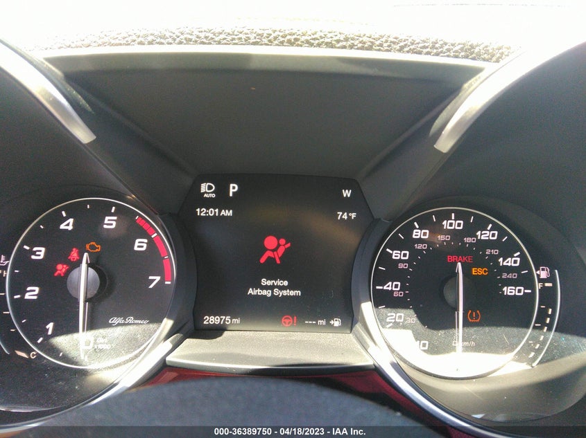 VIN ZARFAMBN3K7622678 2019 ALFA ROMEO GIULIA TI SPORT