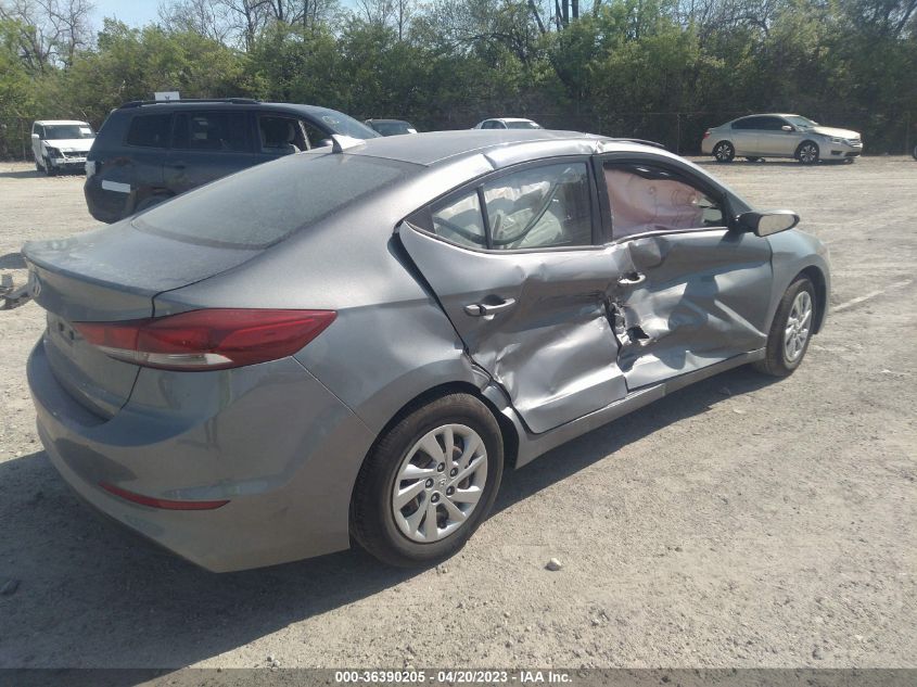 2017 HYUNDAI ELANTRA SE - KMHD74LF4HU117388