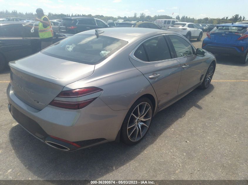 2022 GENESIS G70 3.3T KMTG54TEXNU101109