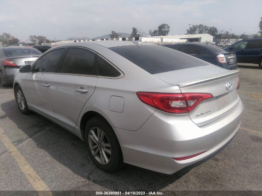 2015 HYUNDAI SONATA 2.4L SE - 5NPE24AF5FH033212