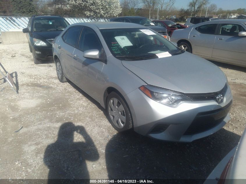 2015 TOYOTA COROLLA LE - 2T1BURHEXFC257098