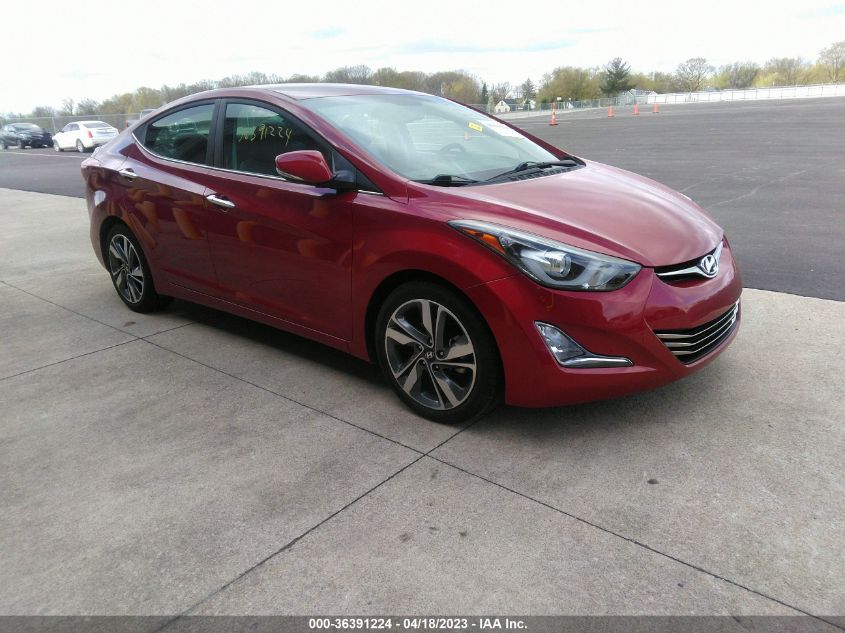 2016 HYUNDAI ELANTRA LIMITED - KMHDH4AE8GU593584