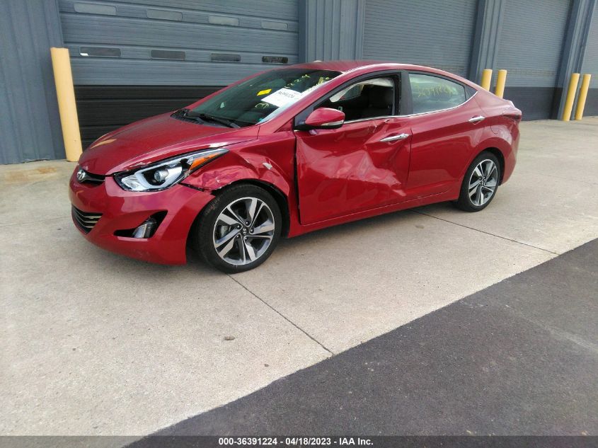 2016 HYUNDAI ELANTRA LIMITED - KMHDH4AE8GU593584