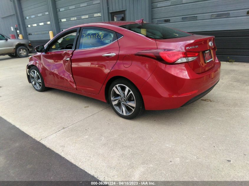 2016 HYUNDAI ELANTRA LIMITED - KMHDH4AE8GU593584