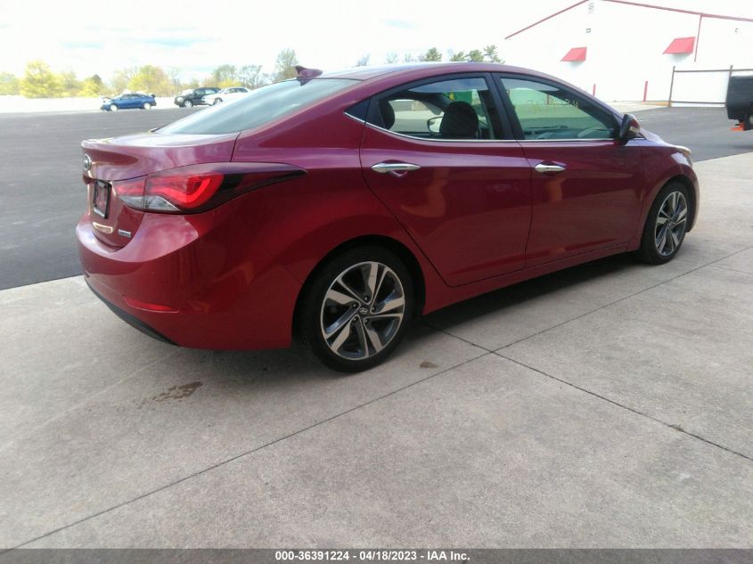 2016 HYUNDAI ELANTRA LIMITED - KMHDH4AE8GU593584