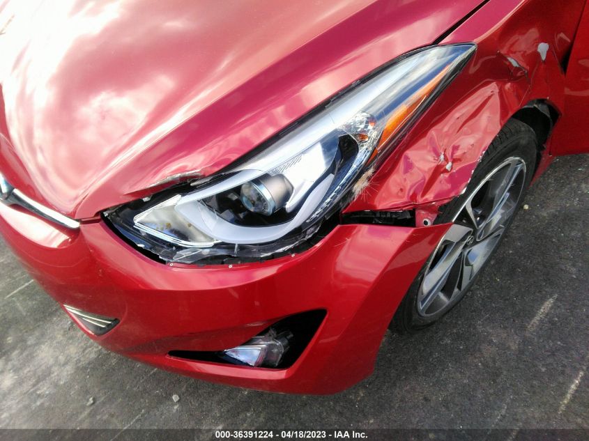 2016 HYUNDAI ELANTRA LIMITED - KMHDH4AE8GU593584