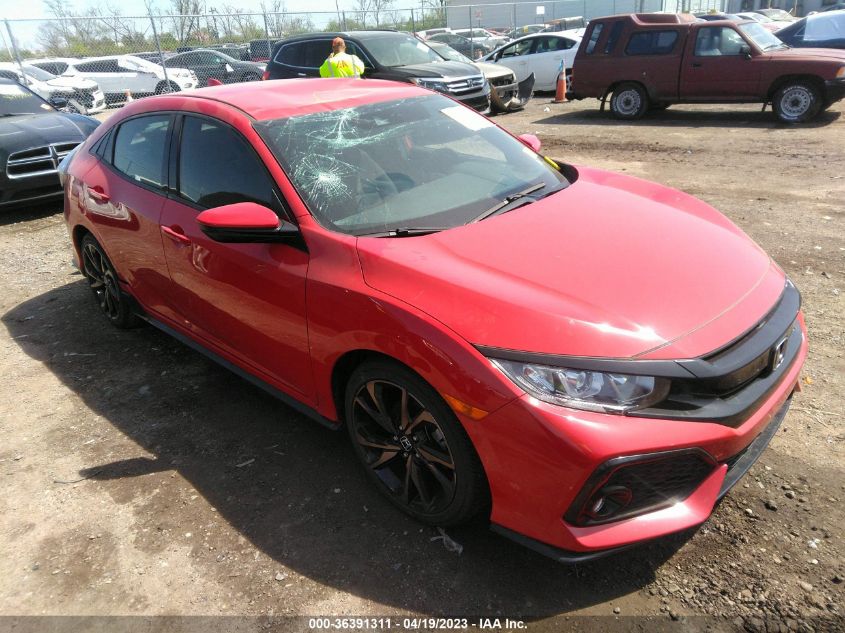2019 HONDA CIVIC HATCHBACK SPORT - SHHFK7H40KU214820