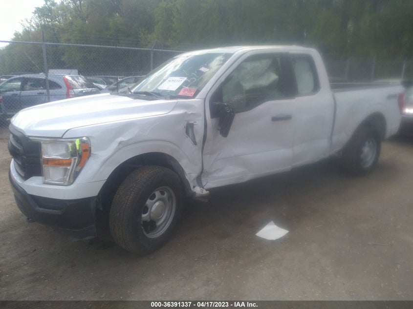 VIN 1FTEX1EB7MKE52233 2021 FORD F-150 XL