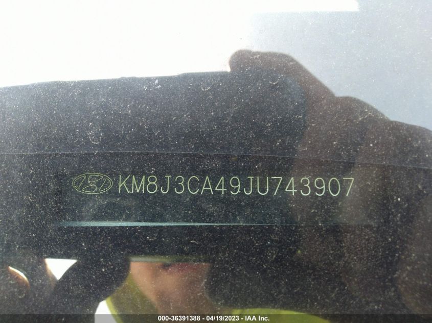 2018 HYUNDAI TUCSON SEL - KM8J3CA49JU743907