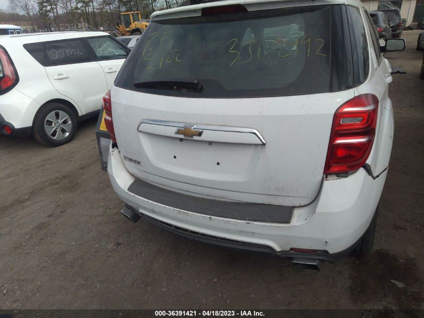 2016 CHEVROLET EQUINOX LT - 2GNFLFE36G6174784