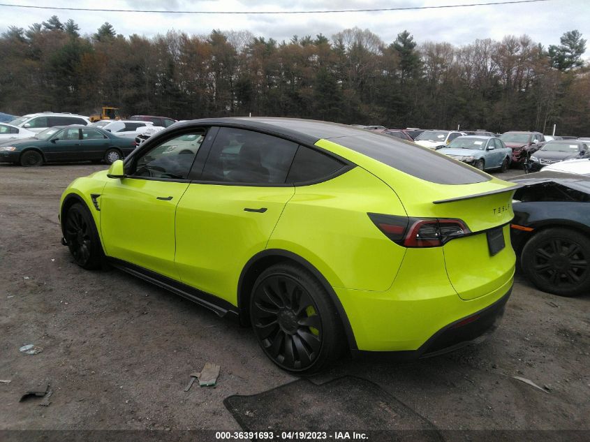 2022 TESLA MODEL Y PERFORMANCE - 7SAYGDEF6NF464747