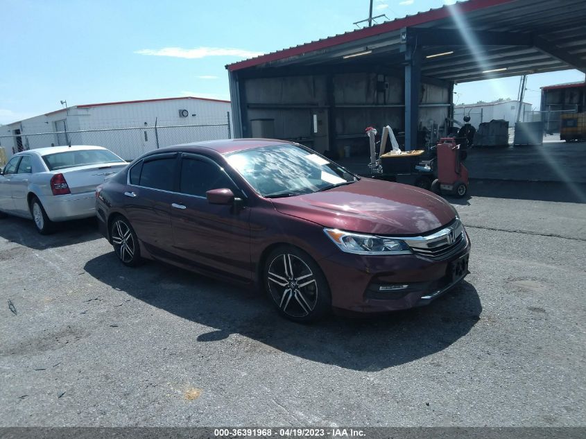 2017 HONDA ACCORD SEDAN SPORT - 1HGCR2F5XHA015419