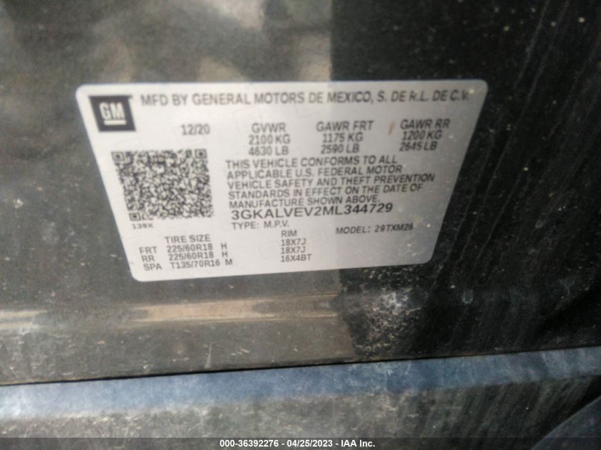 2021 GMC TERRAIN SLT - 3GKALVEV2ML344729