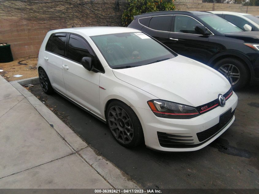 2017 VOLKSWAGEN GOLF GTI S/SE/AUTOBAHN/SPORT - 3VW447AU0HM006645