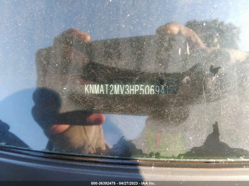 2017 NISSAN ROGUE SV - KNMAT2MV3HP506941