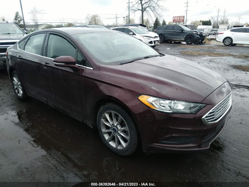 2017 FORD FUSION SE - 3FA6P0H71HR396982