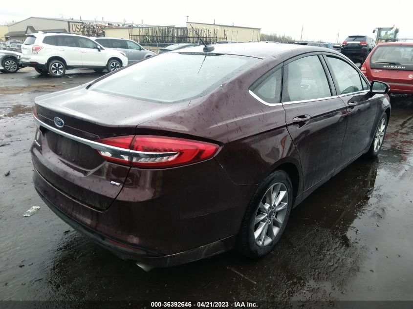 2017 FORD FUSION SE - 3FA6P0H71HR396982