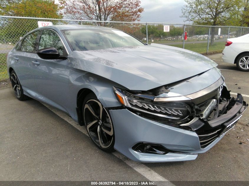 2022 HONDA ACCORD SEDAN SPORT SE - 1HGCV1F41NA074304