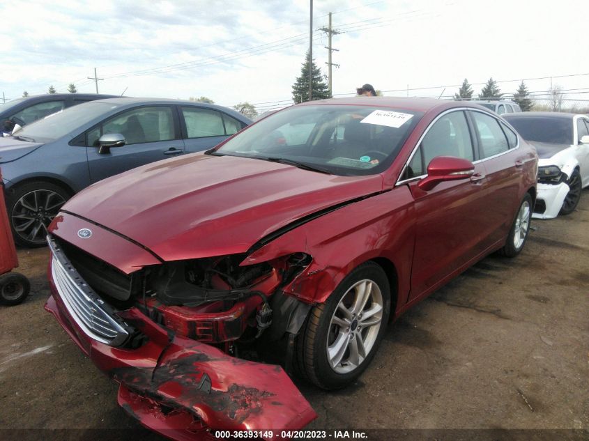 2018 FORD FUSION SE - 3FA6P0HD7JR149493