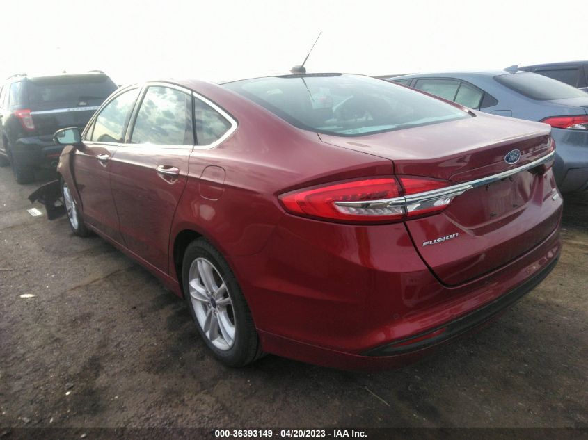 2018 FORD FUSION SE - 3FA6P0HD7JR149493